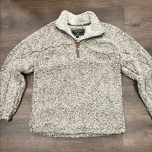 Men's Beige Sherpa Sweater